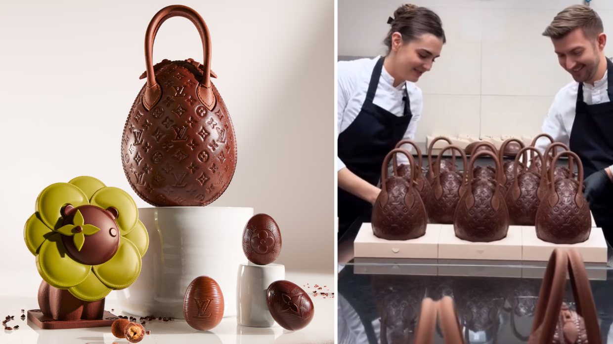 La Egg Bag di cioccolato di Louis Vuitton esplode sui social: l’uovo di Pasqua più fashion del 2025
