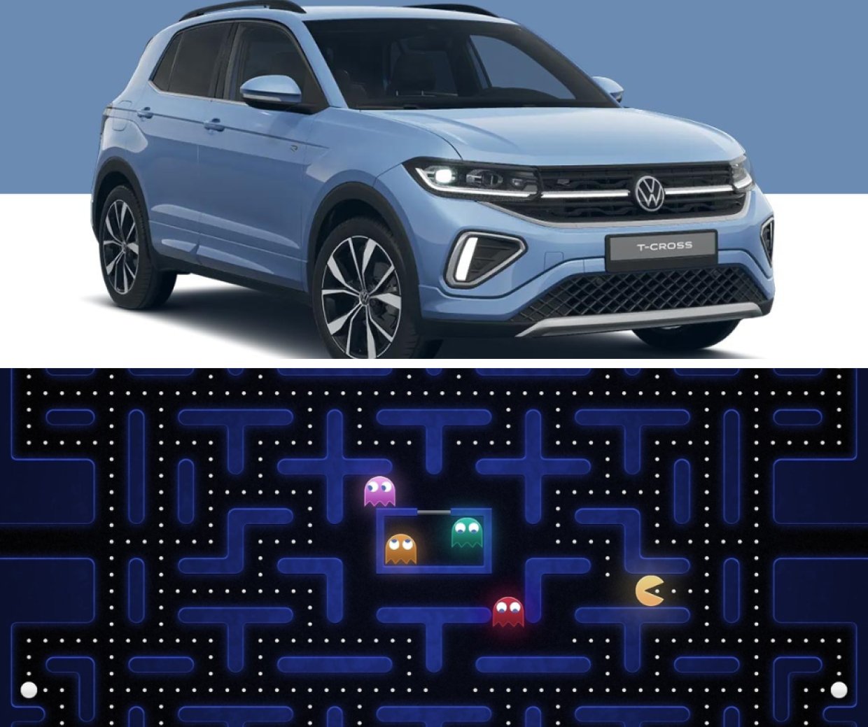 Pac-Man arriva sulle Volkswagen: l’icona anni ’80 trasforma l’auto in una sala giochi 