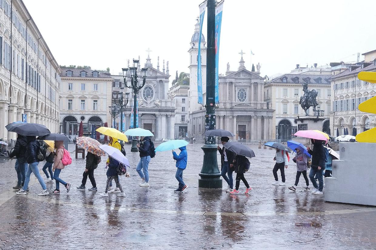Meteo Piemonte, la grande pioggia è cominciata. E' allerta rossa, fiumi osservati speciali