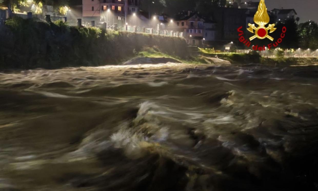 Maltempo in provincia di Novara: allerta massima in Bassa Valsesia