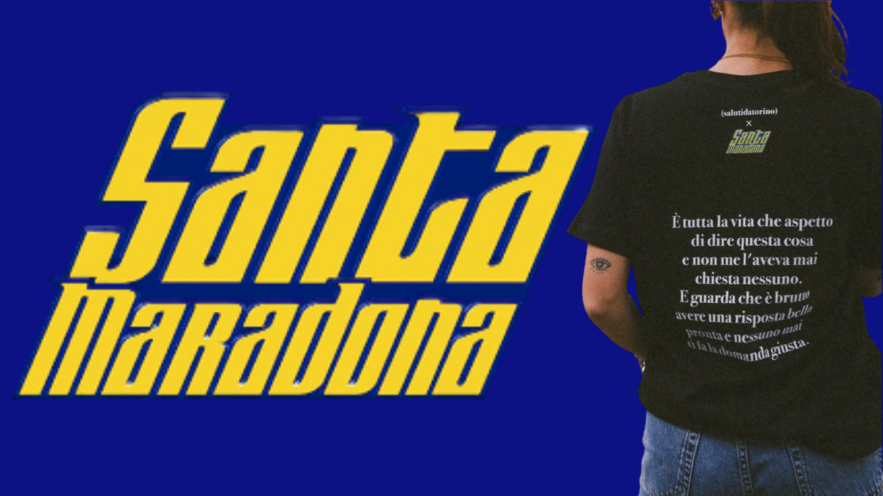 Moda e cinema uniti per la ricerca: la capsule collection di "Santa Maradona"