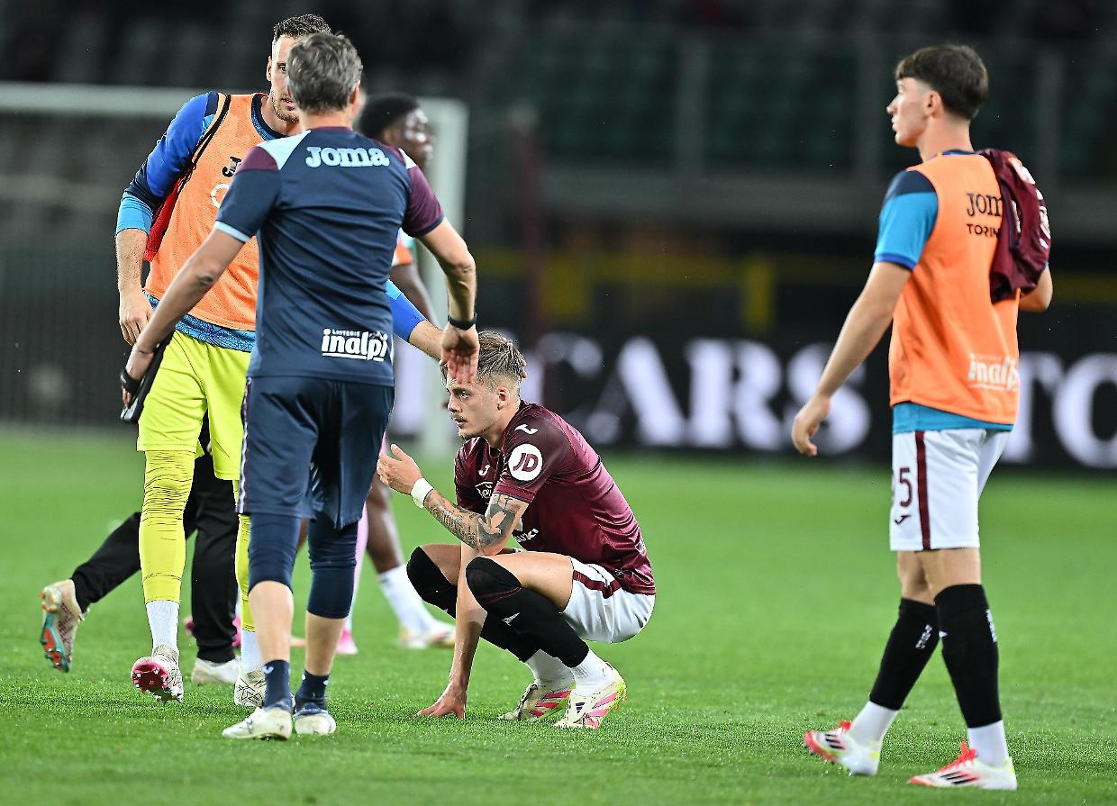 Ivan Ilic al termine di Torino-Venezia 1-1