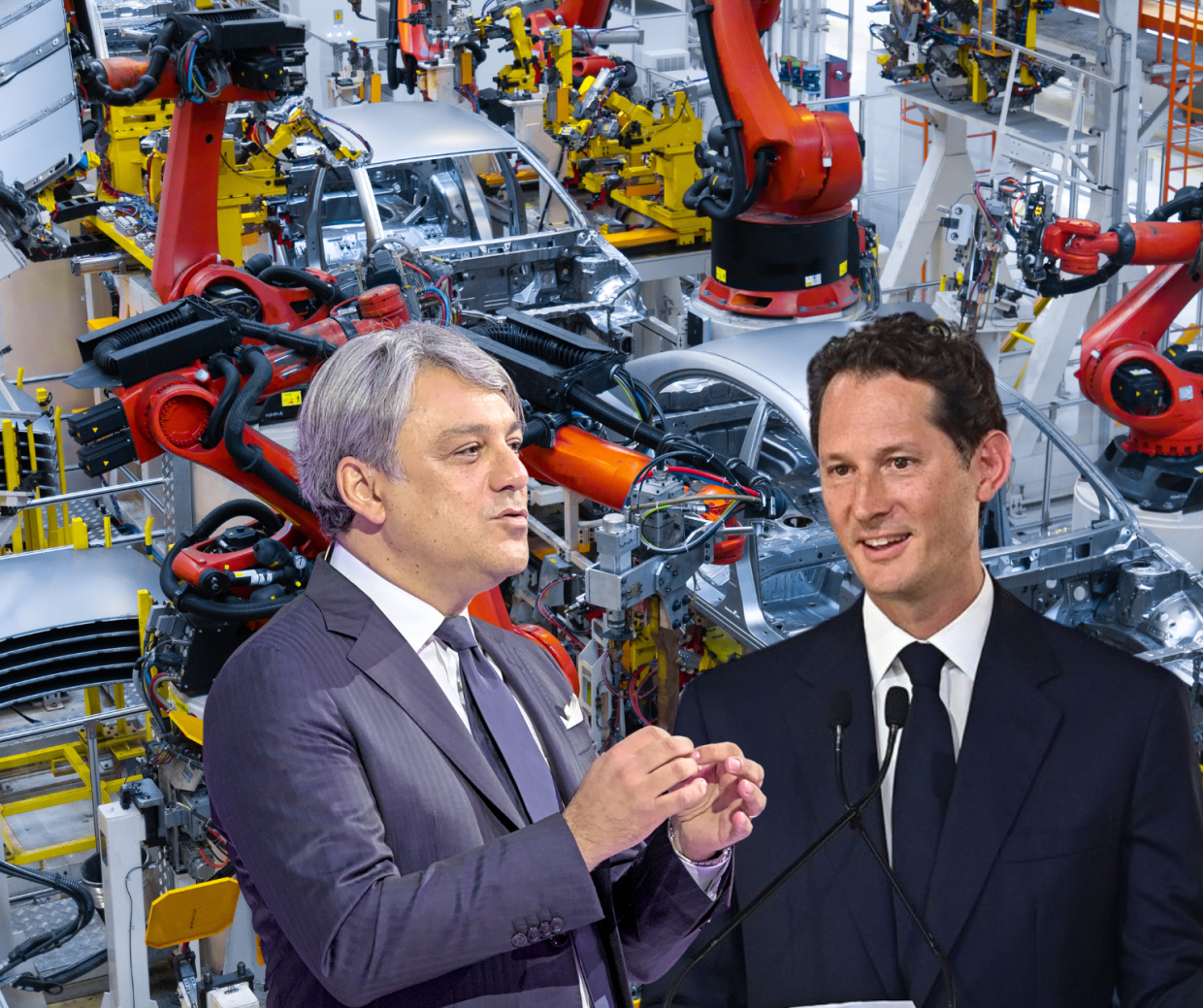 Auto, l'intervista a John Elkann e Luca De Meo: "Così il mercato affonda"