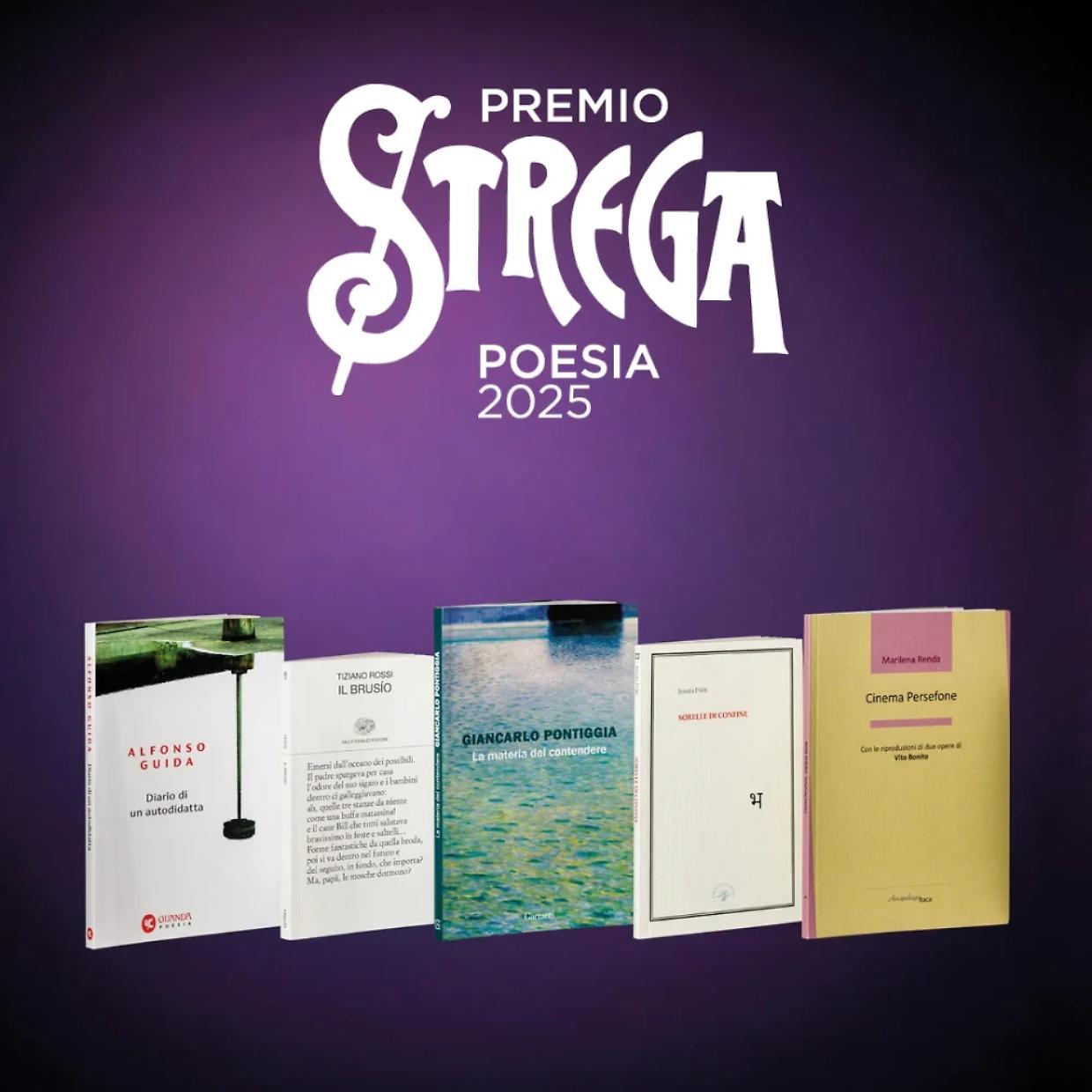 Annunciati i finalisti del Premio Strega Poesia 2025: il 16 maggio presentati al Salone del Libro