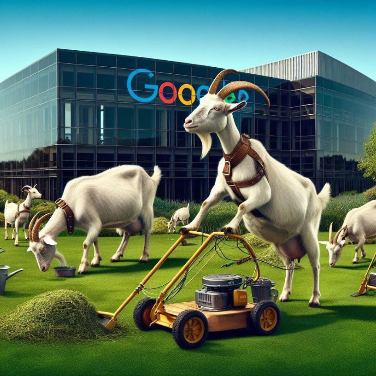 Quando Google “assunse” 200 capre per tagliare il prato
