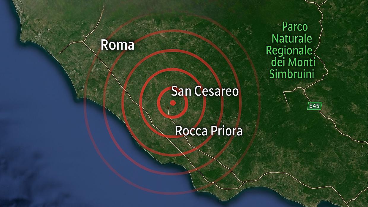 Terremoto in provincia di Roma: scossa di magnitudo 2.9 