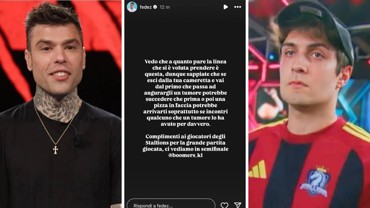 Fedez contro Blur: "Augura la morte e il tumore durante le partite. Prima o poi una pizza può arrivare", lo sfogo del rapper sui social