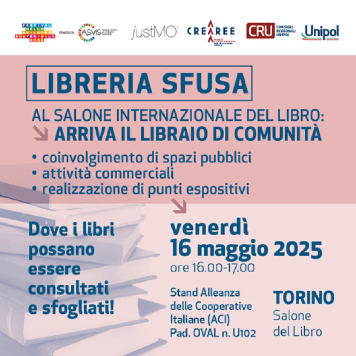 "Libreria Sfusa" arriva al Salone del Libro 2025: una nuova iniziativa culturale per le aree interne