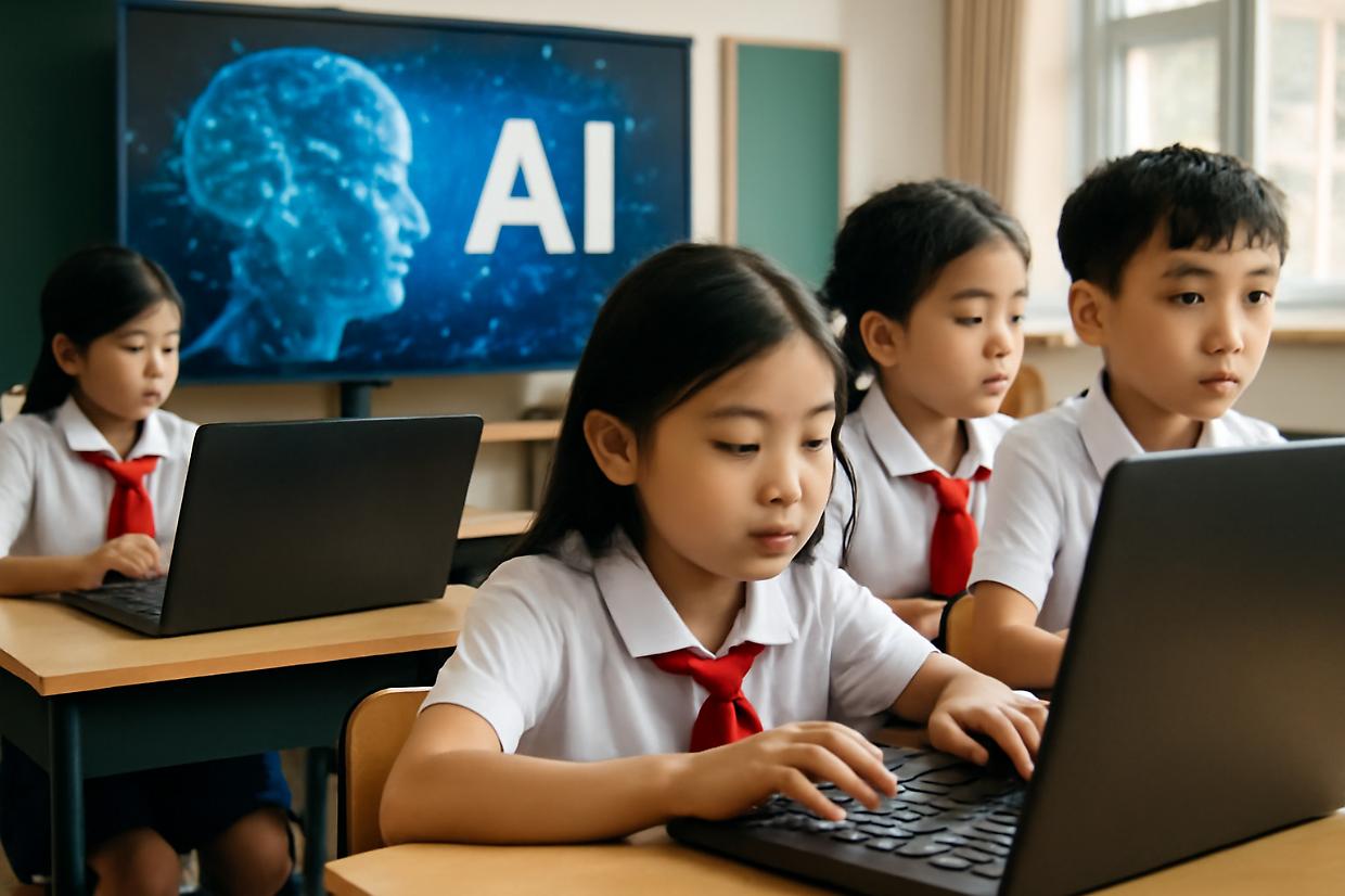 L'utilizzo dell'Intelligenza artificiale sarà insegnata nelle scuole cinesi  dal 1° settembre 2025
