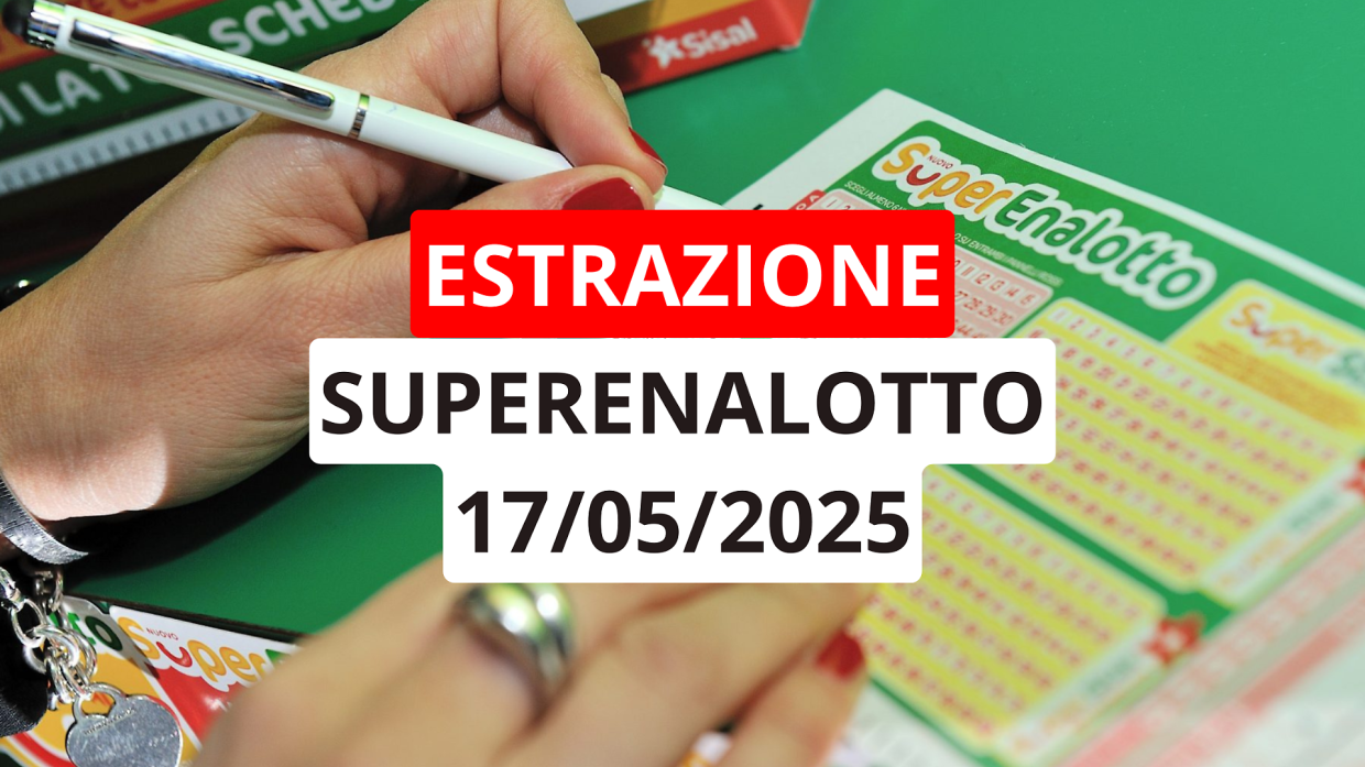 Estrazione Superenalotto: ecco i numeri vincenti di sabato 17 maggio