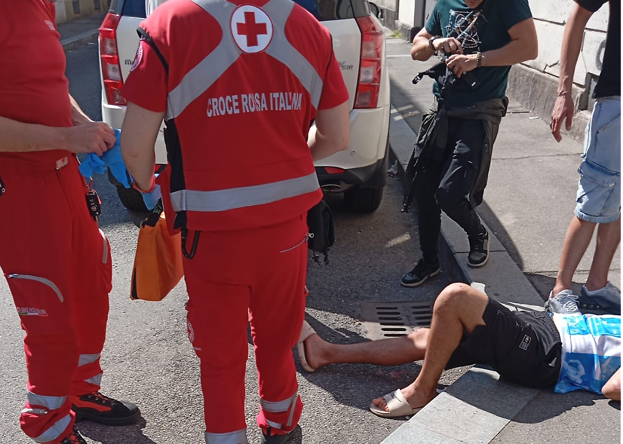 Il nordafricano ferito e soccorso dal 118
