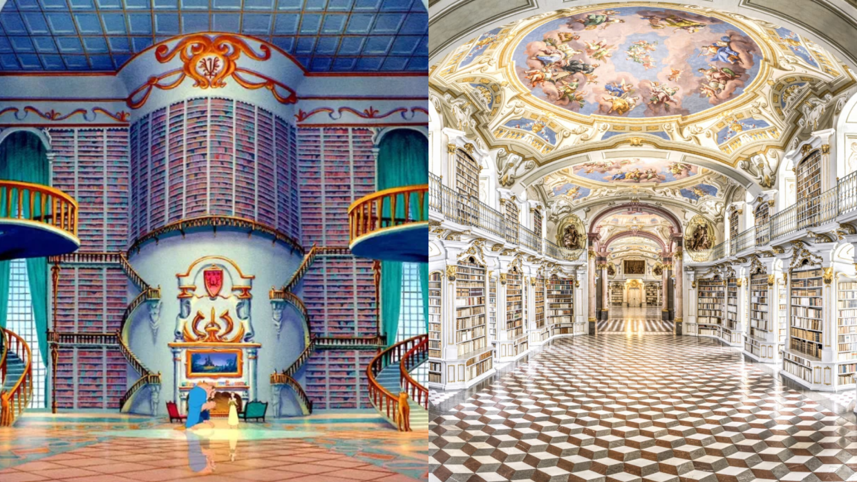 La biblioteca de 'La Bella e la Bestia' esiste davvero e si trova in Austria