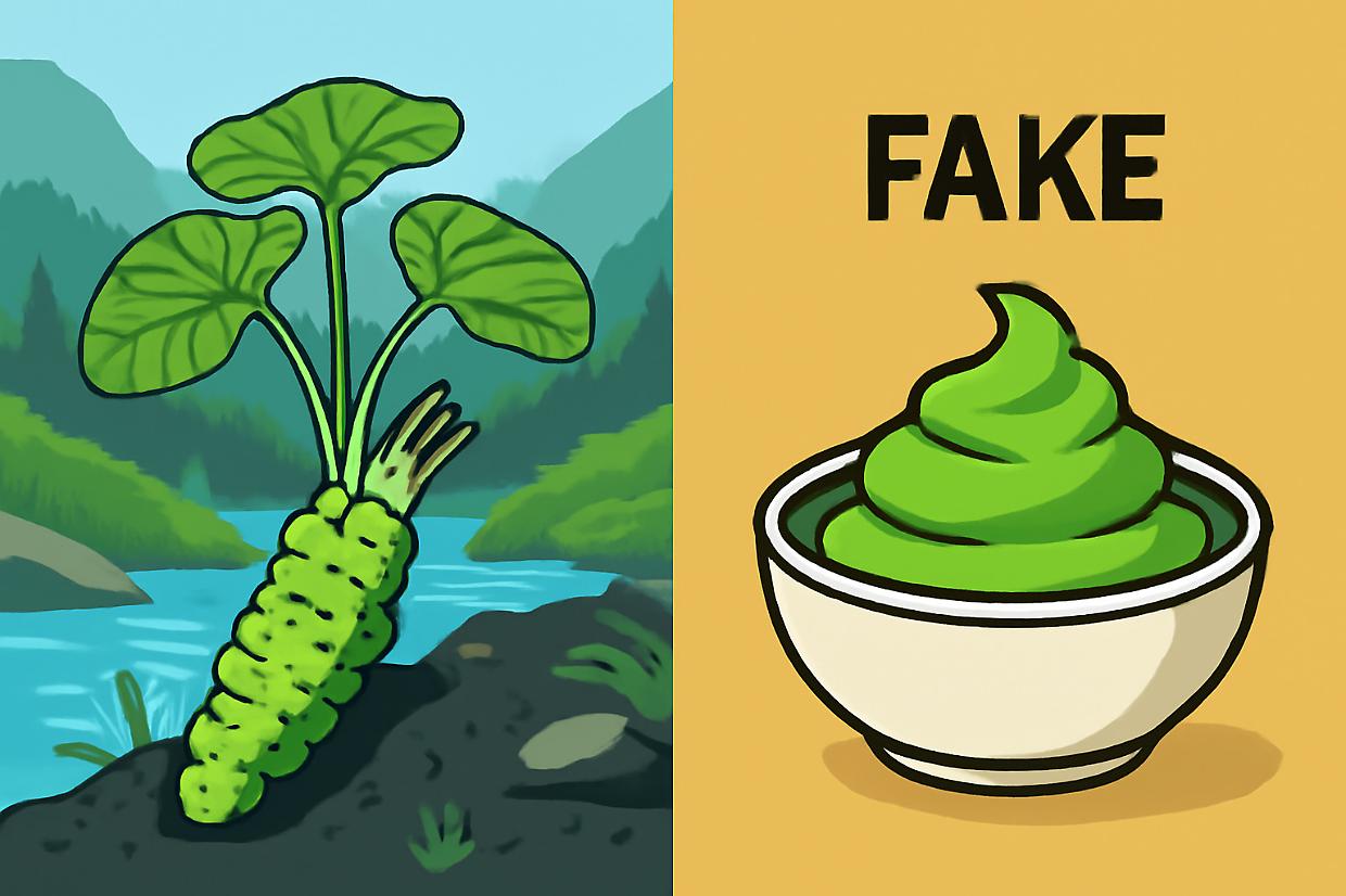 Quello che mangi non è vero Wasabi ecco perchè