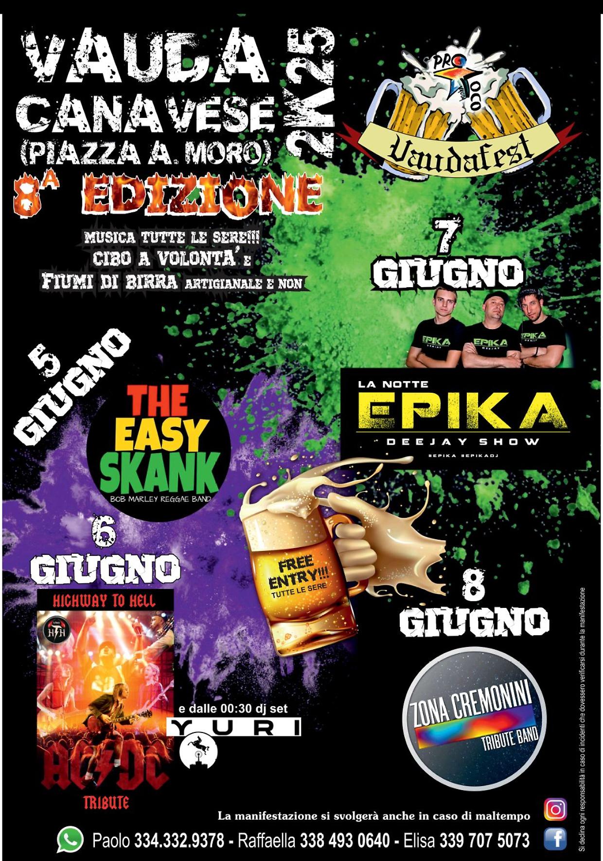 Torna il Vaudafest: quattro giorni di musica, cibo e divertimento a Vauda Canavese