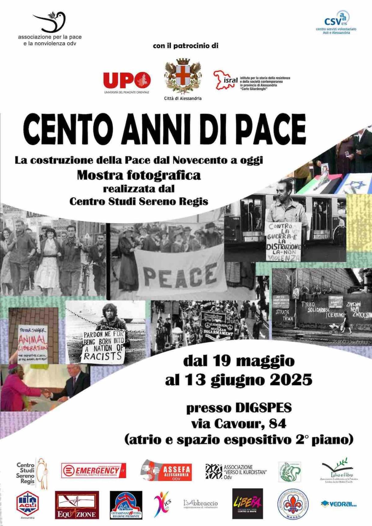 Alessandria, ultimi giorni per visitare la mostra “Cento anni di pace”