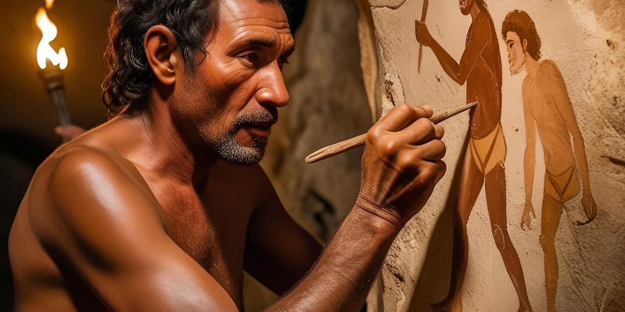 Un puntino rosso sul ciottolo: la prima “faccia” d’arte creata da un Neanderthal?
