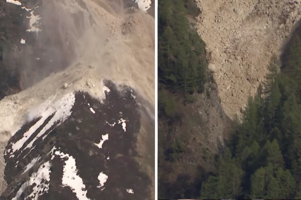 Disastro in Svizzera: il ghiacciaio Birch crolla e travolge il villaggio di Blatten