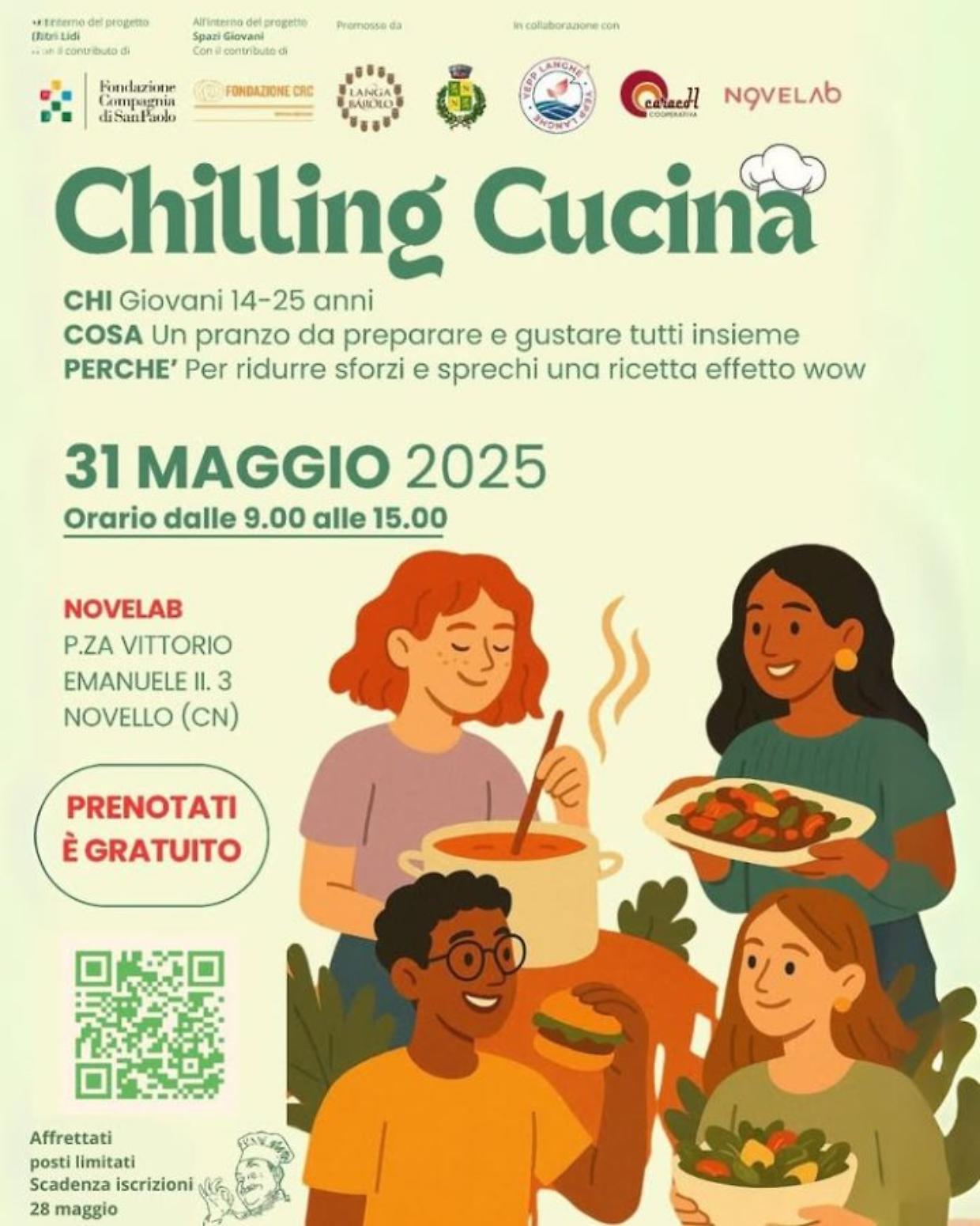"Chilling Cucina": l'Evento che Unisce Giovani e Sostenibilità a Novello