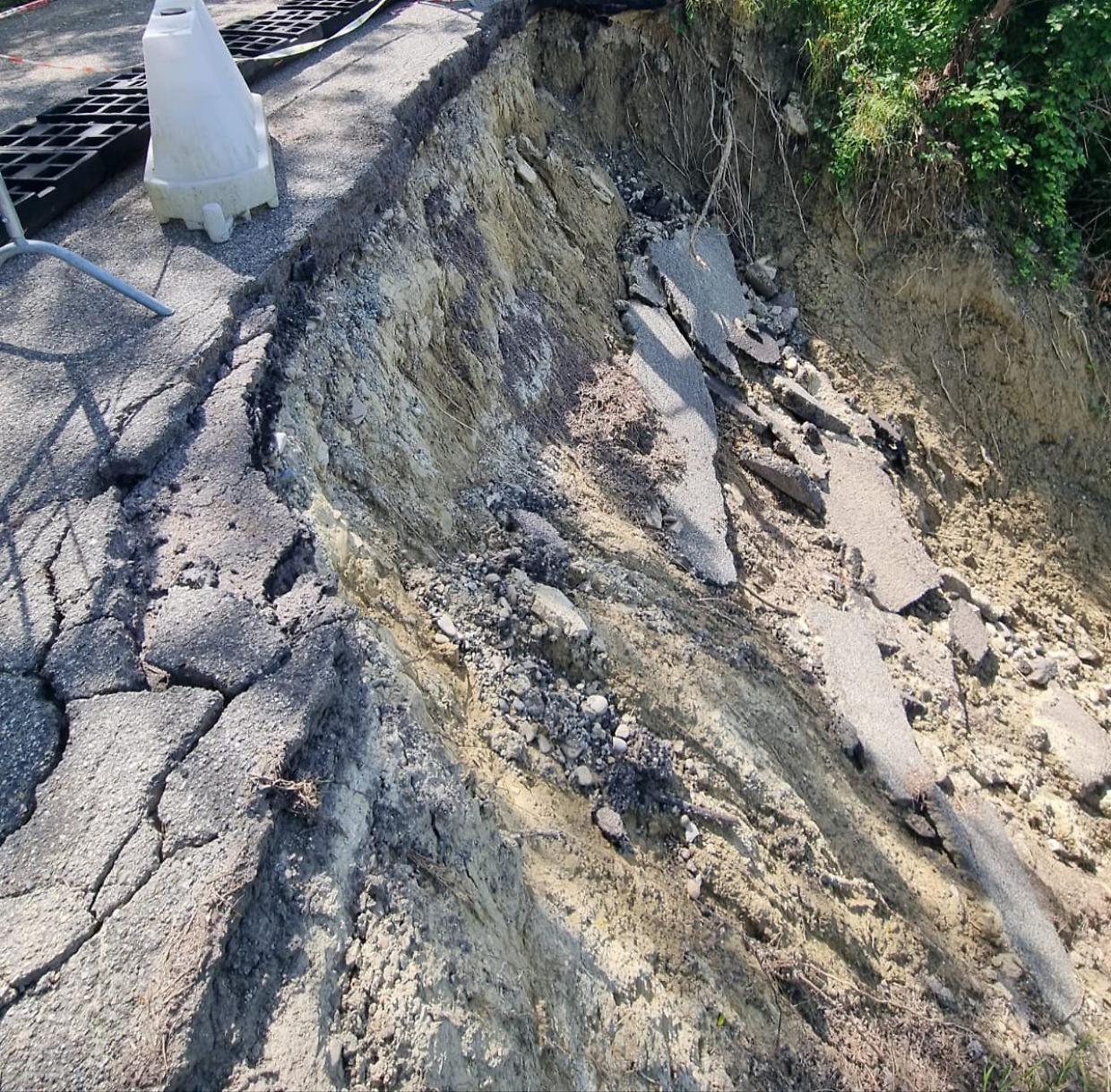 Frana a Canelli: al via i lavori su Strada Cavolpi
