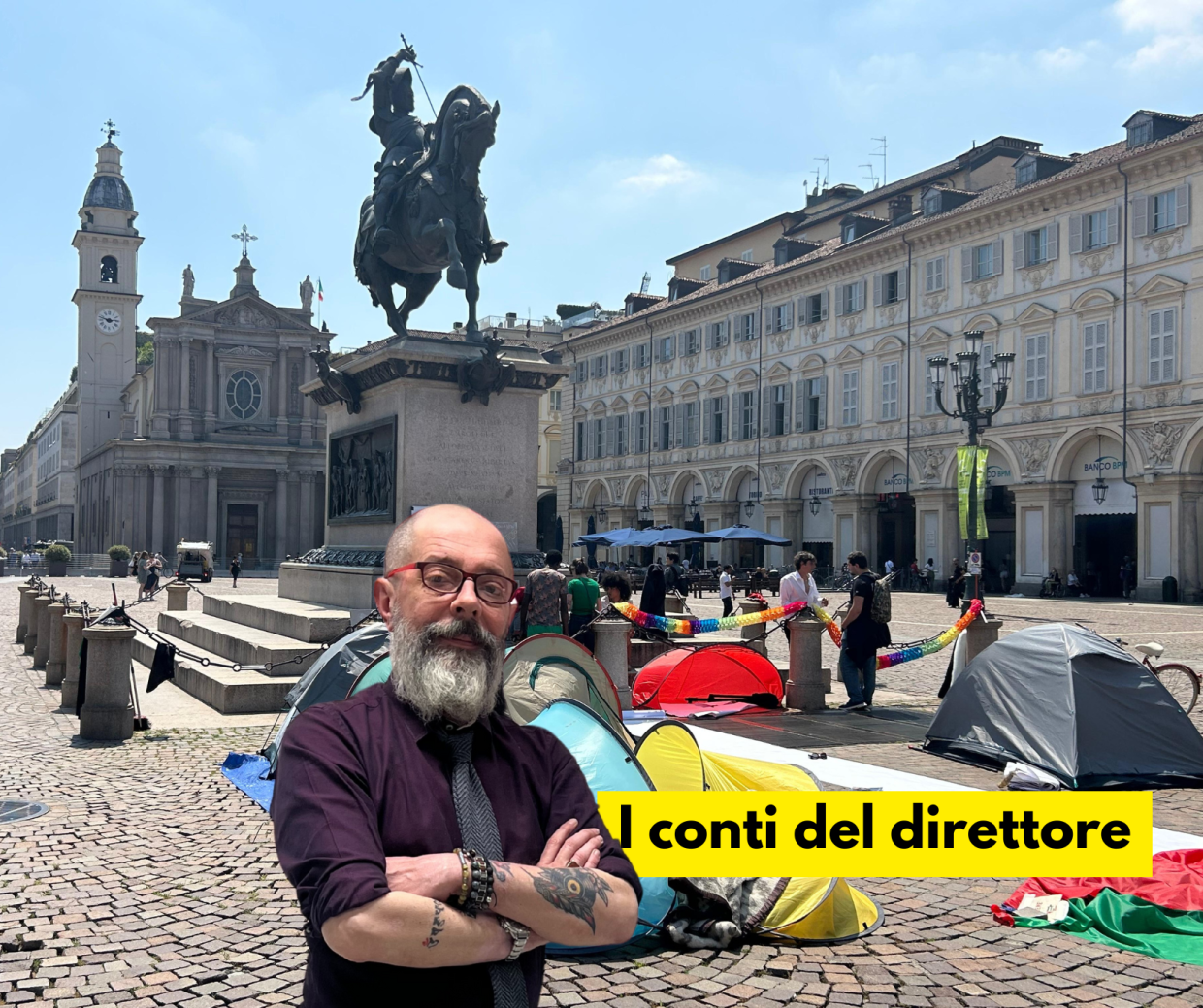 Torino, pugno duro sui dehor ma in piazza c'è una tendopoli