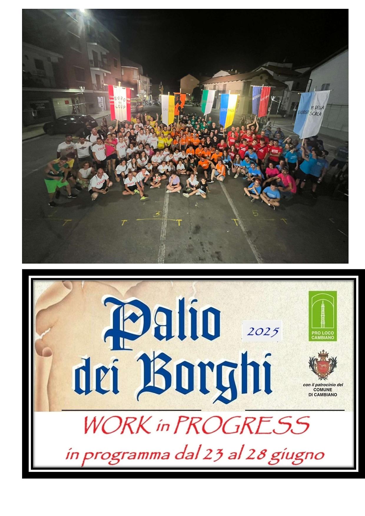 Il Palio dei Borghi di Cambiano: una tradizione che si rinnova nel 2025