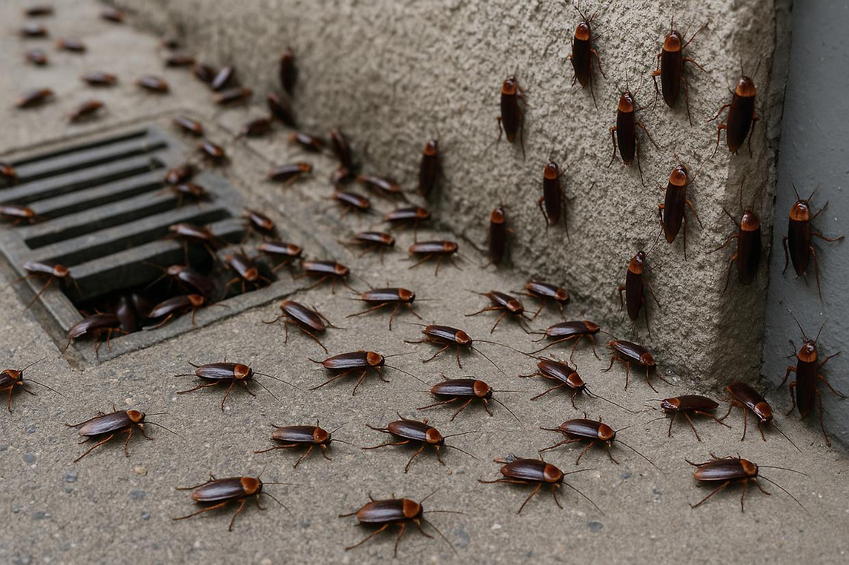 Infestazione di blatte nella Circoscrizione 2
