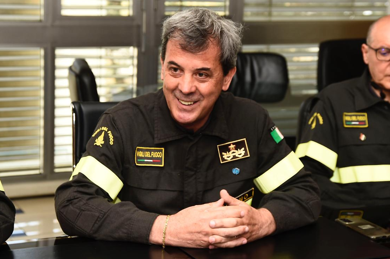Francesco Orrù, 60 anni, nuovo comandante dei vigili del fuoco di Torino