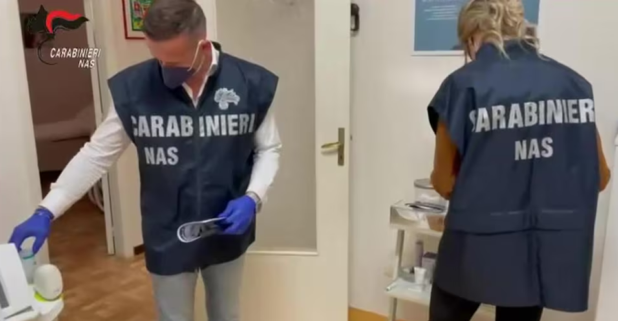 Maxi operazione dei Nas nella medicina estetica: sequestri, denunce e siti oscurati