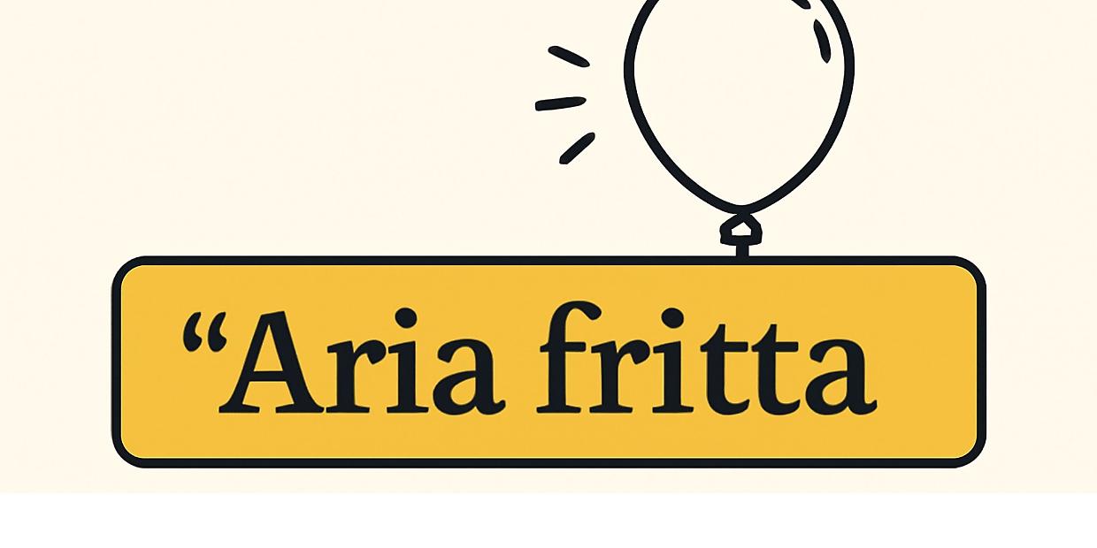 Il termine “aria fritta”: quando le parole non bastano più
