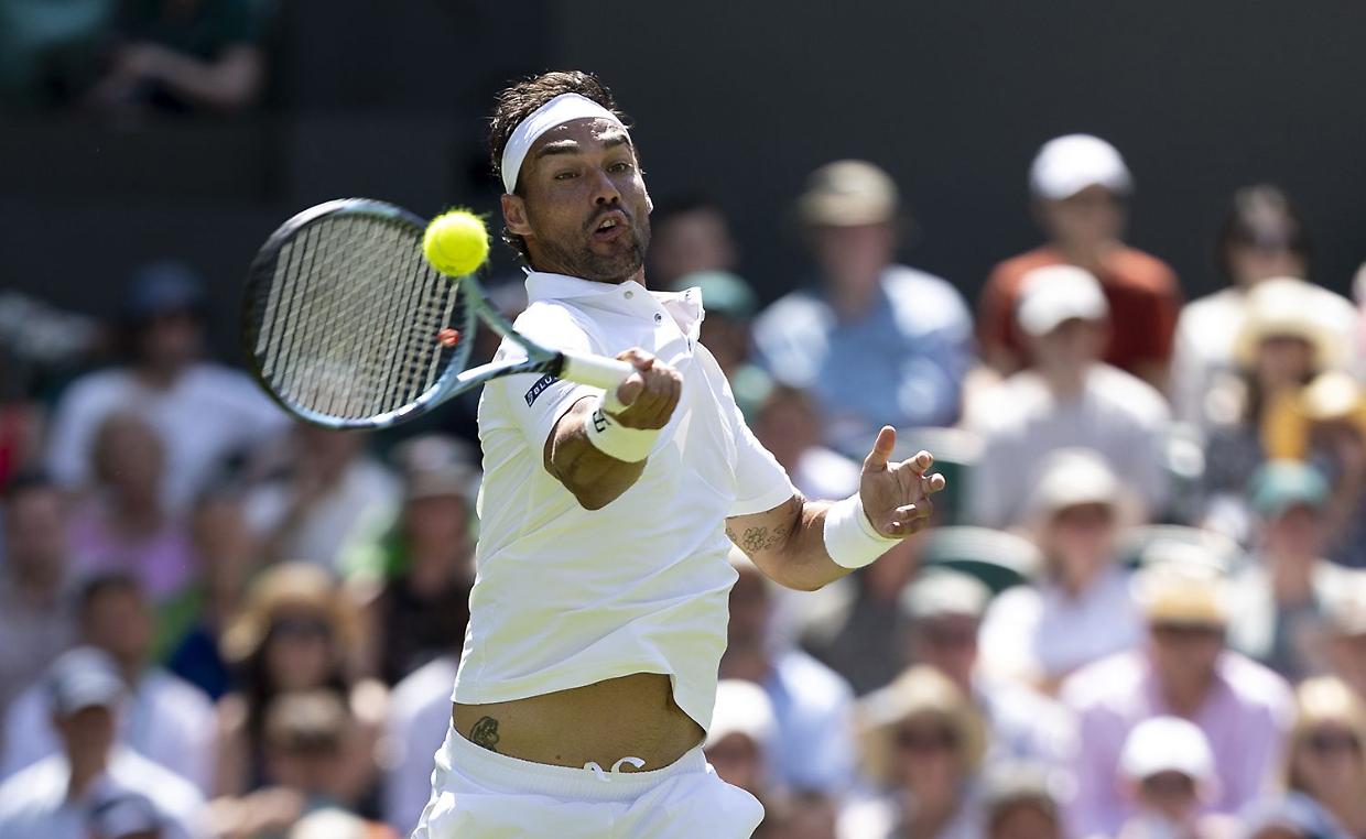 All'ultimo ballo sul Centrale di Wimbledon, Fabio Fognini mette alle corde Carlos Alcaraz e cede al quinto set