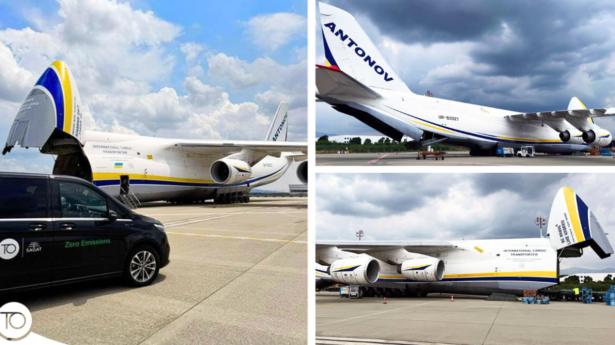 Il gigante dei cieli è tornato a Torino: l'Antonov all'aeroporto di Caselle