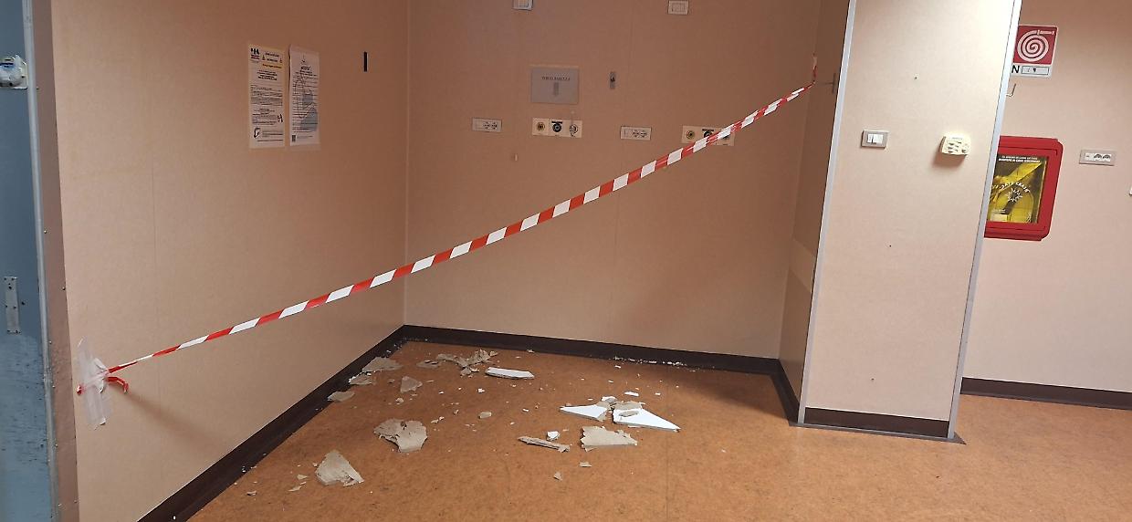 Torino, crolla il controsoffitto in Radiologia alle Molinette