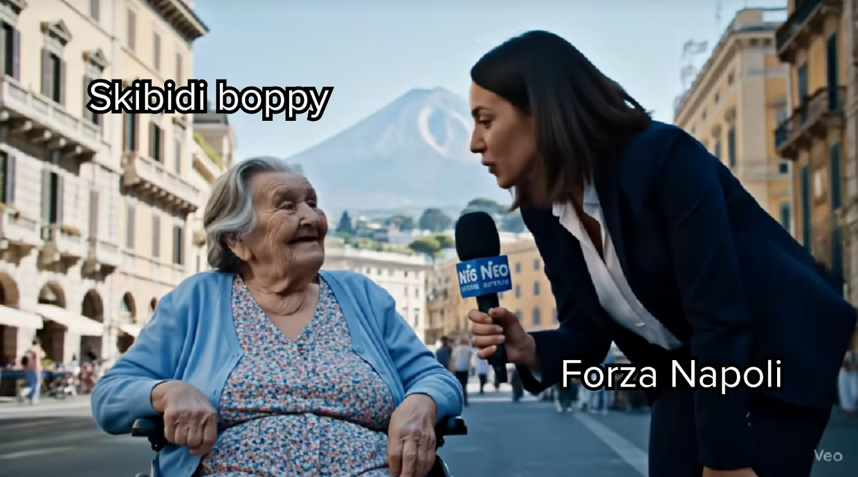 "Skibidi boppy, forza Napoli": l'ultimo meme sui social è privo di senso (e per questo fa ridere)