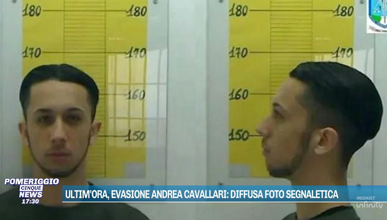 Evasione Cavallari: diffuse nuove foto segnaletiche, ma del 26enne nessuna traccia