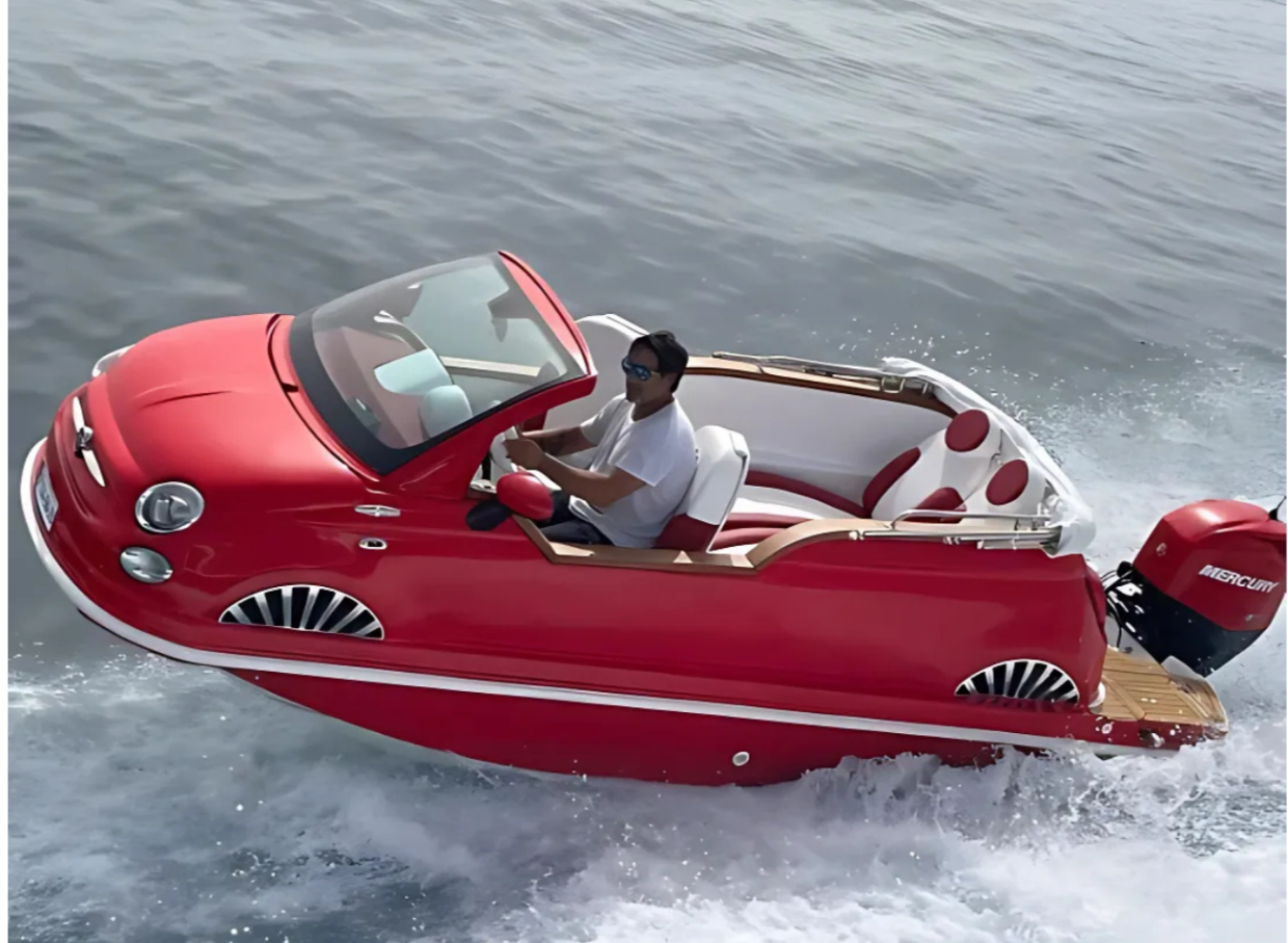 Fiat, la 500 diventa (anche) un motoscafo