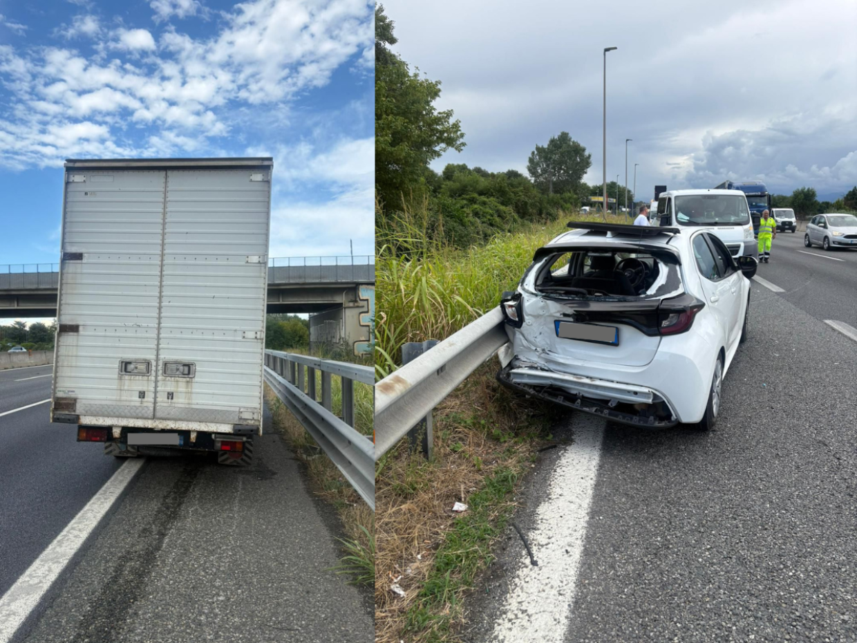 Scontro tra auto e furgone in tangenziale: minorenne in codice giallo al Giovanni Bosco