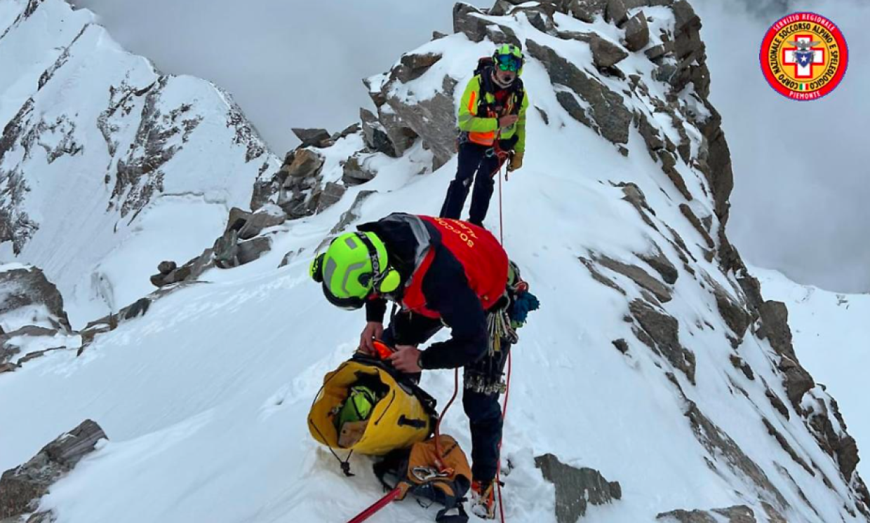 Recuperati entrambi gli alpinisti bloccati sul Monte Rosa