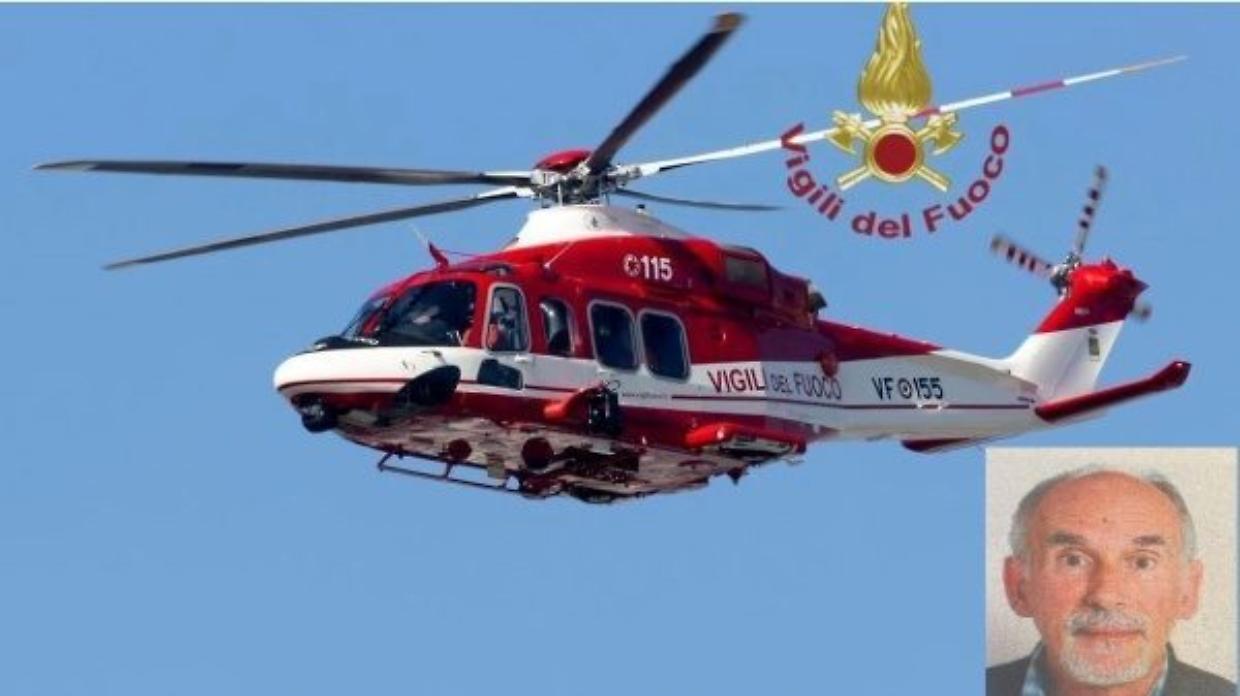 A Biella riprendono le ricerche di Marino Rabolini, scomparso da 17 giorni in alta Valsessera