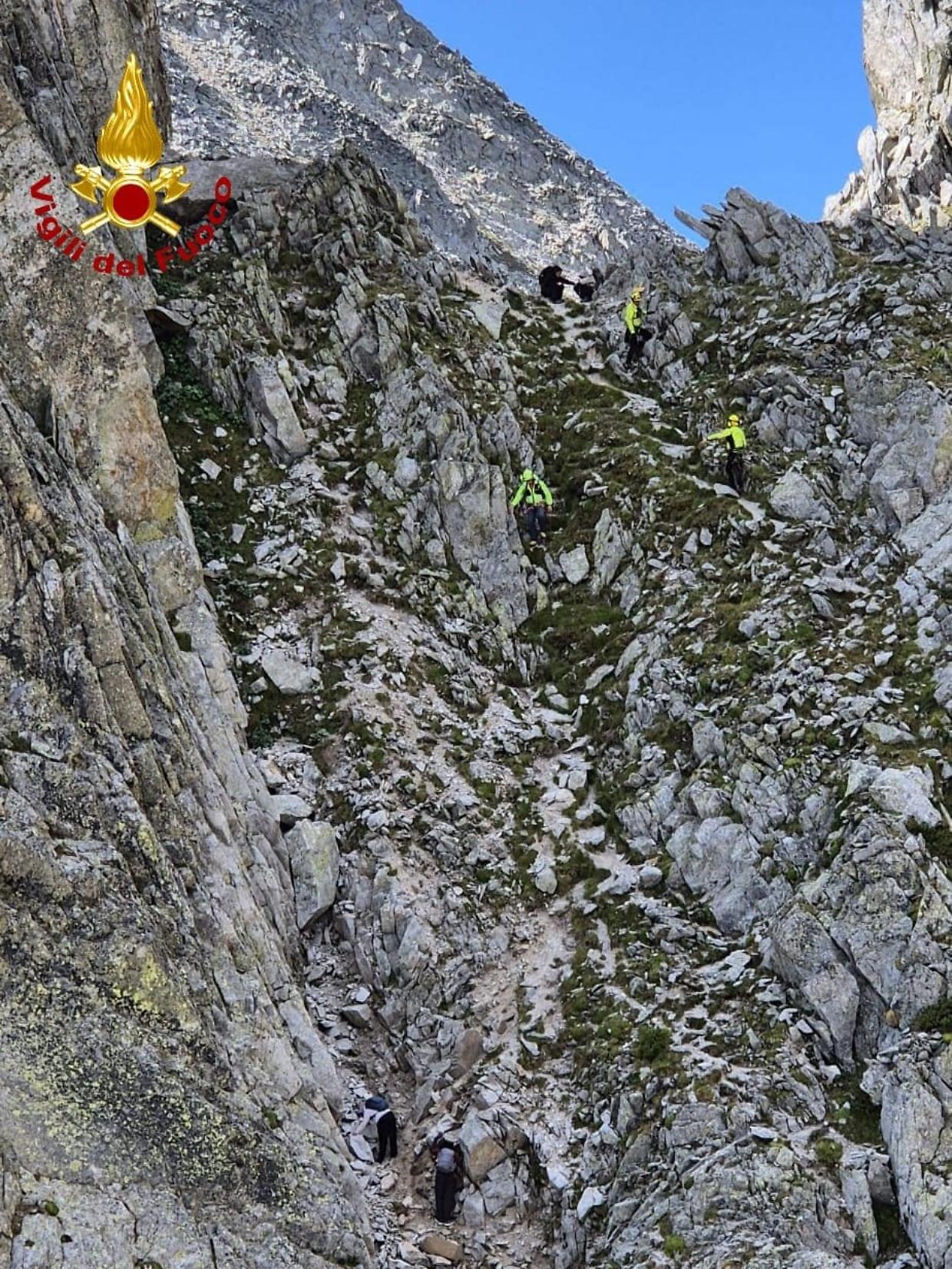 Quattro alpinisti francesi recuperati al Passo delle Portette