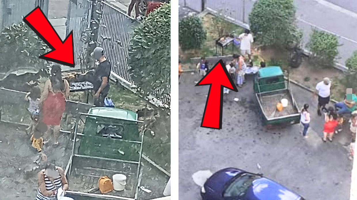 Barbecue nel cortile delle case Atc: l'ultima "sfida" dei nomadi a Regio Parco