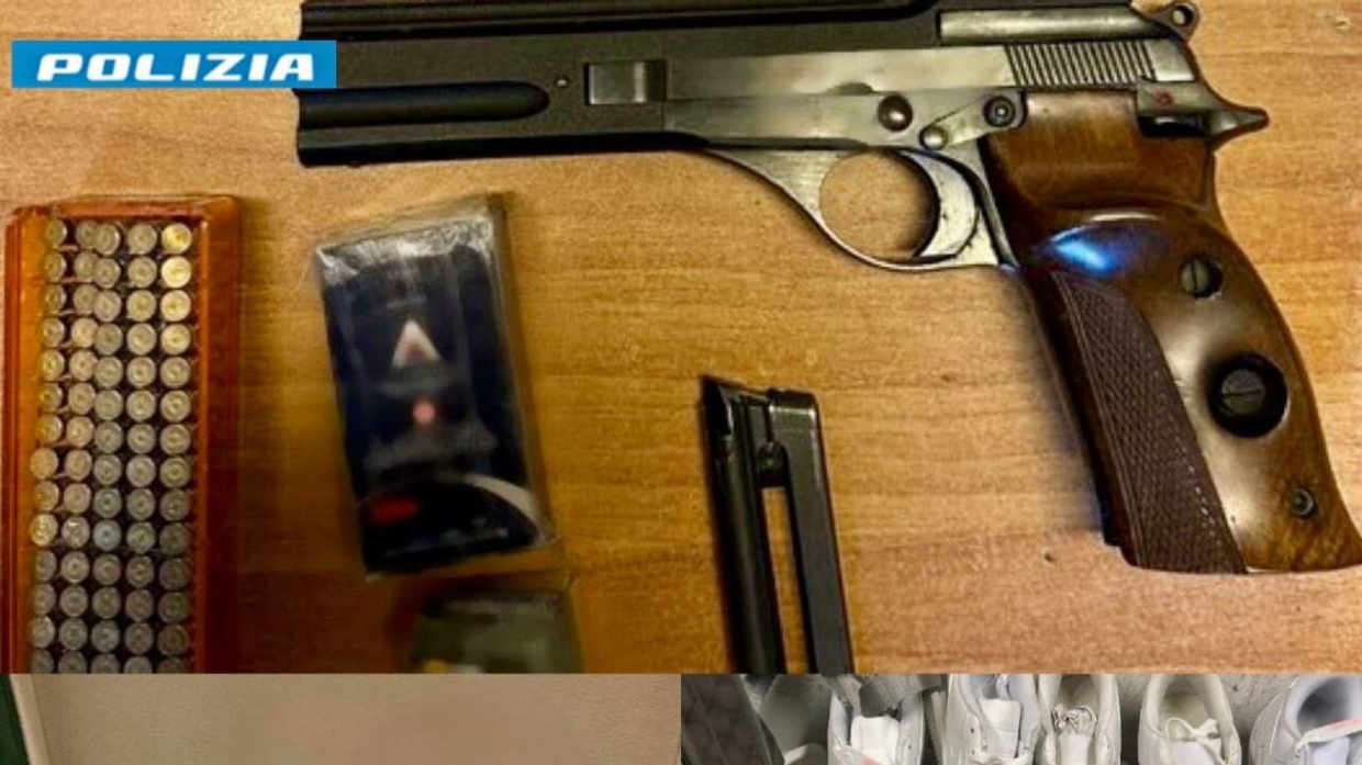 Barriera di Milano, nascondeva in casa droga, armi e merce contraffatta: arrestato 24enne
