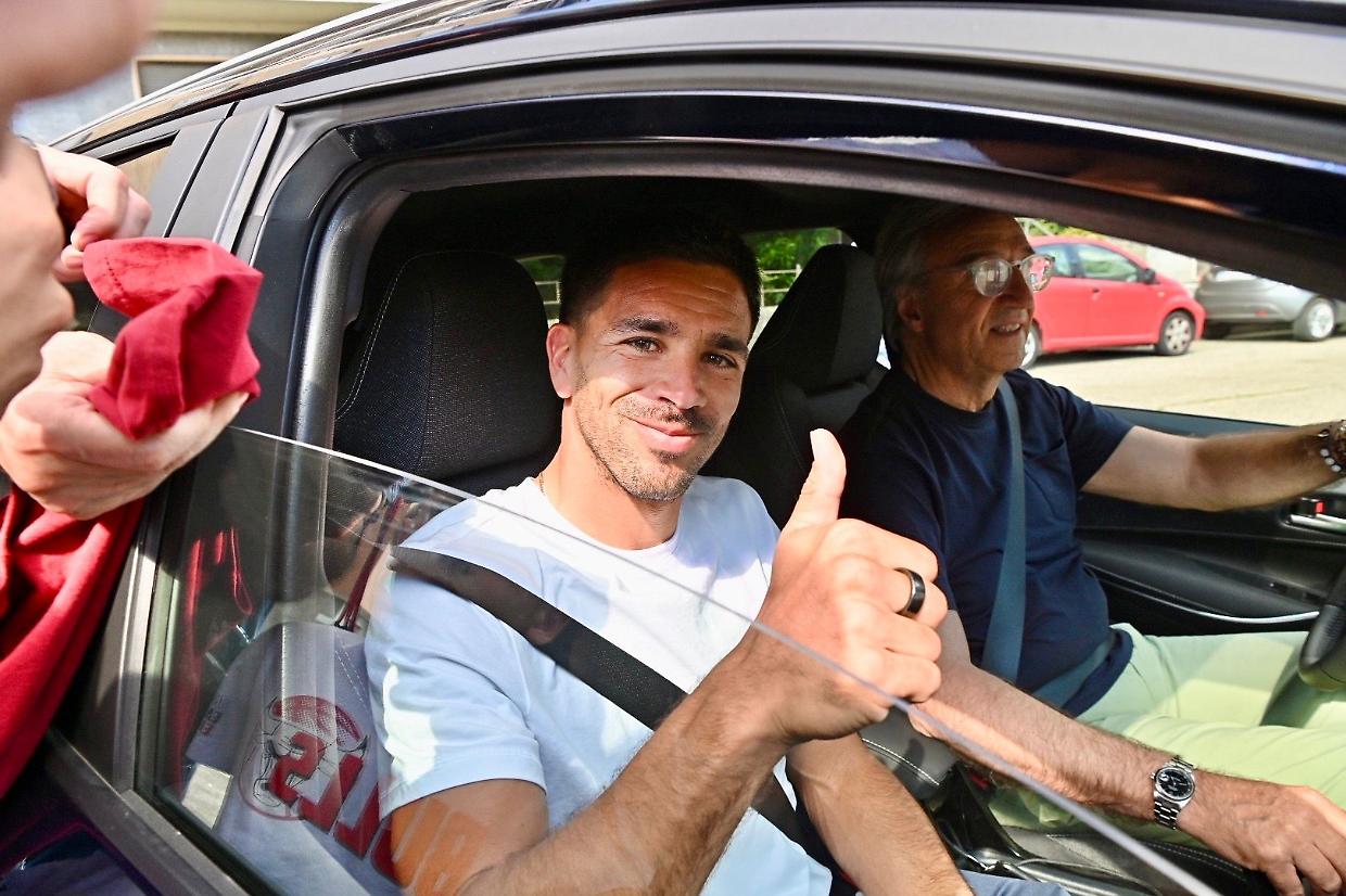L'attaccante del Torino, Giovanni Simeone