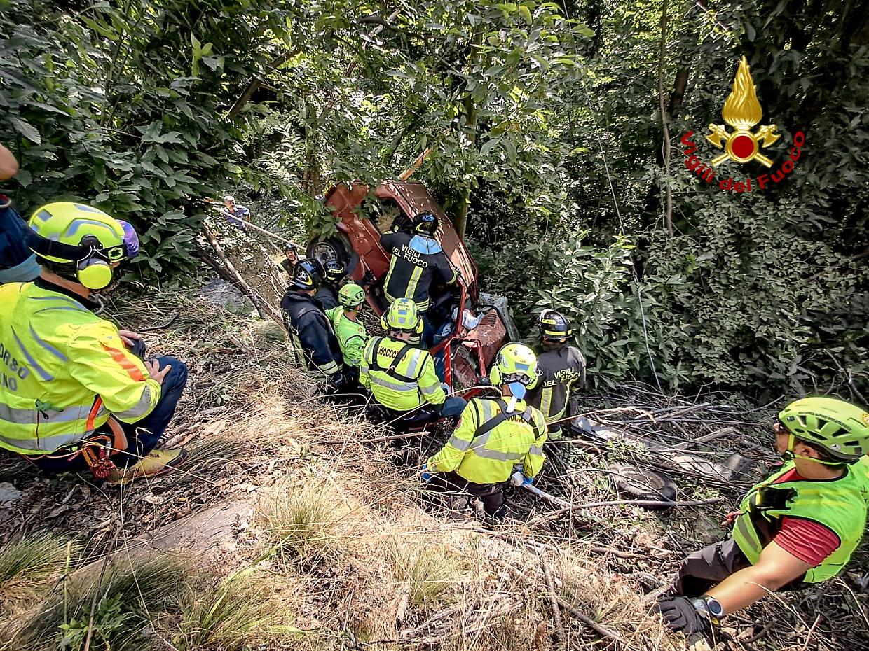 Villar Pellice, sbanda e cade in una scarpata: anziano trasportato al CTO di Torino