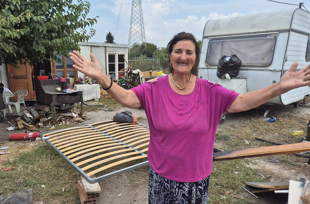 Arifa Salkanovic ha accolto a Borgaretto due dei quattro rom dell'auto-pirata a Milano