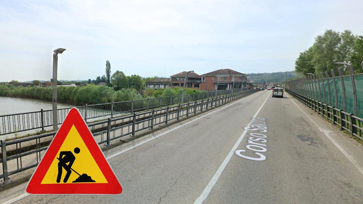 Asti, nuovo cantiere sul ponte Ogerio Alfieri: ecco quando cambierà la viabilità notturna