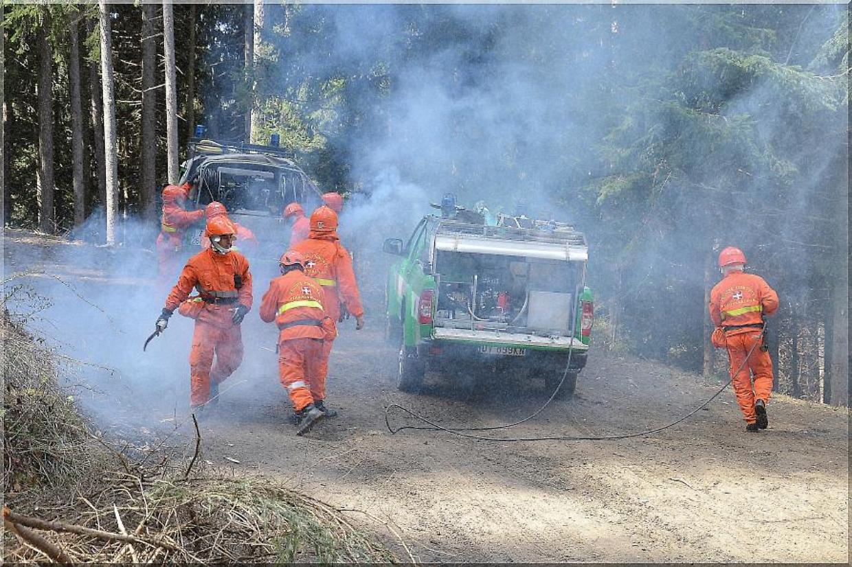 A Ronco Canavese un vasto incendio sta minacciando il Parco del Gran Paradiso