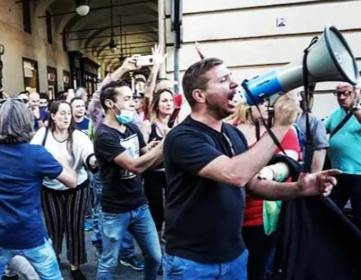 Marco Liccione, 36 anni, ex leader dei No Green Pass