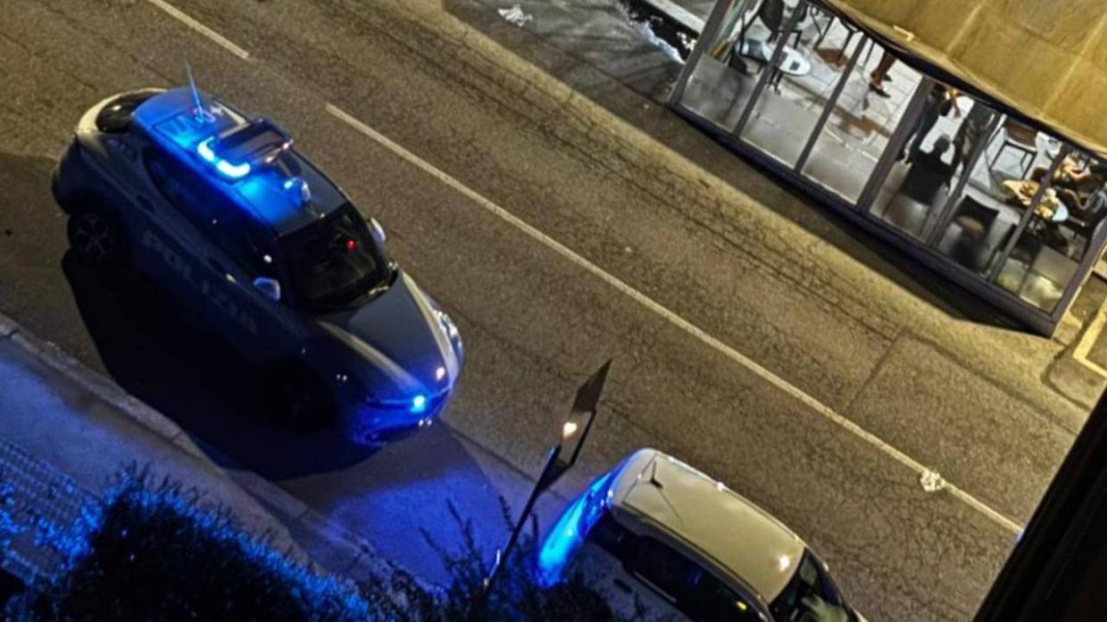 La polizia in via Cravero