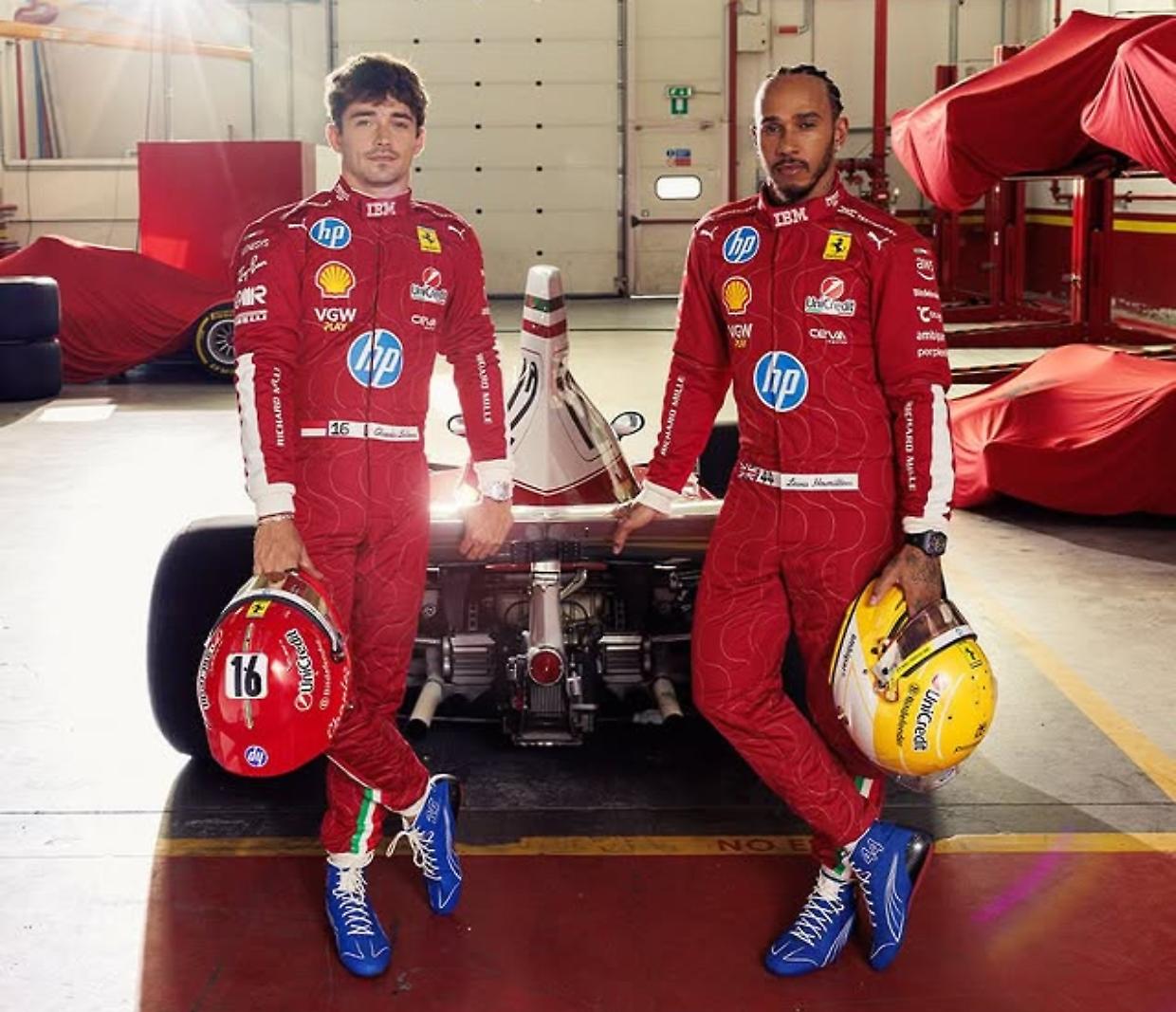 Leclerc e Hamilton