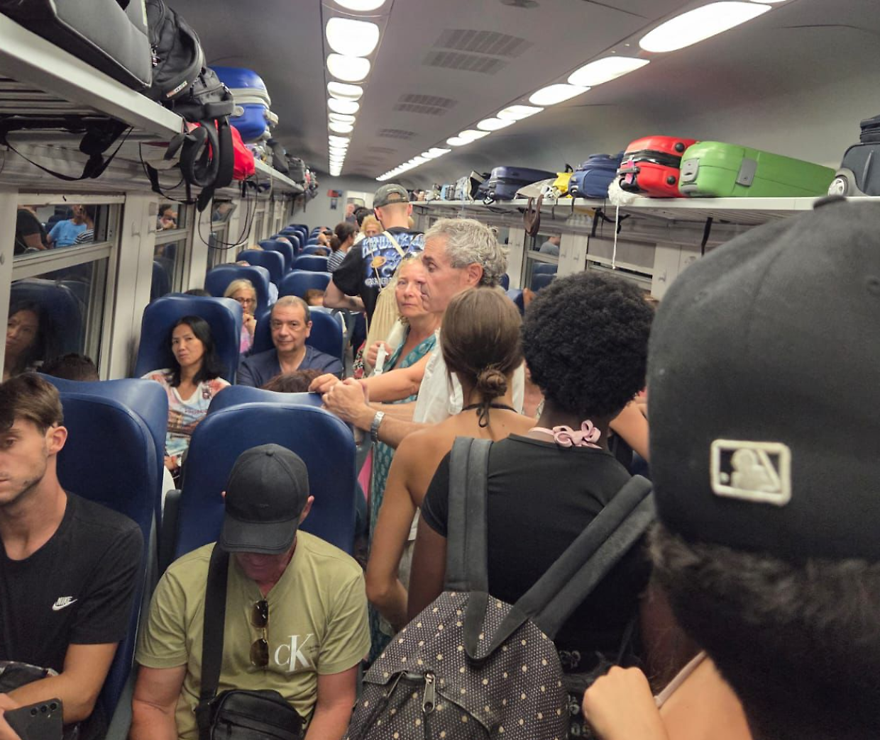 &laquo;Il mio viaggio da incubo&raquo;.  Il racconto sul treno per Torino